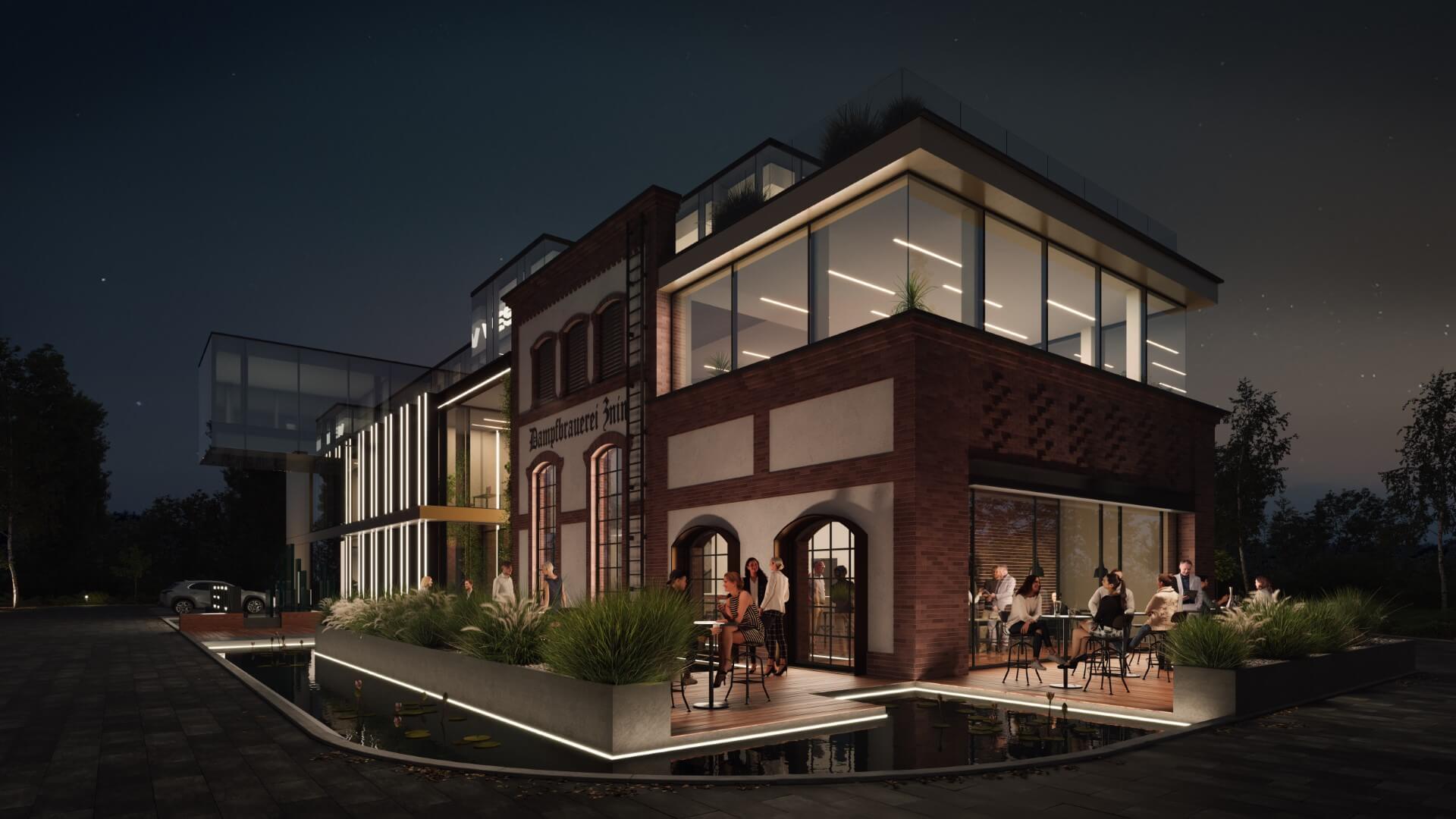Planowana inwestycja łącząca nowoczesną funkcję komercyjną z zabytkową architekturą dawnego browaru